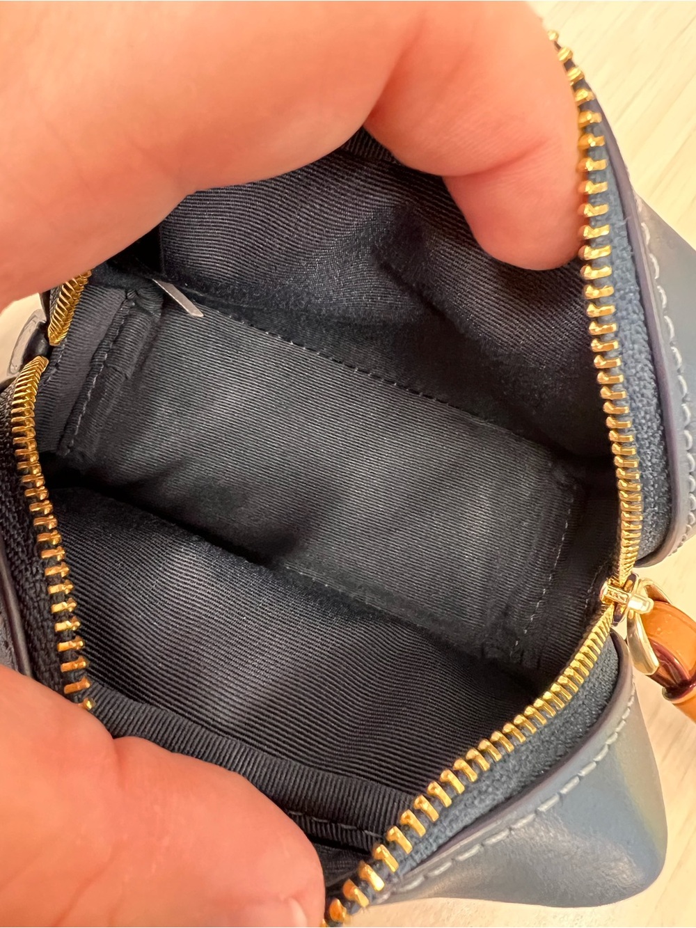 Coach Denim Pouch Wristlet - Picture 7 of 7